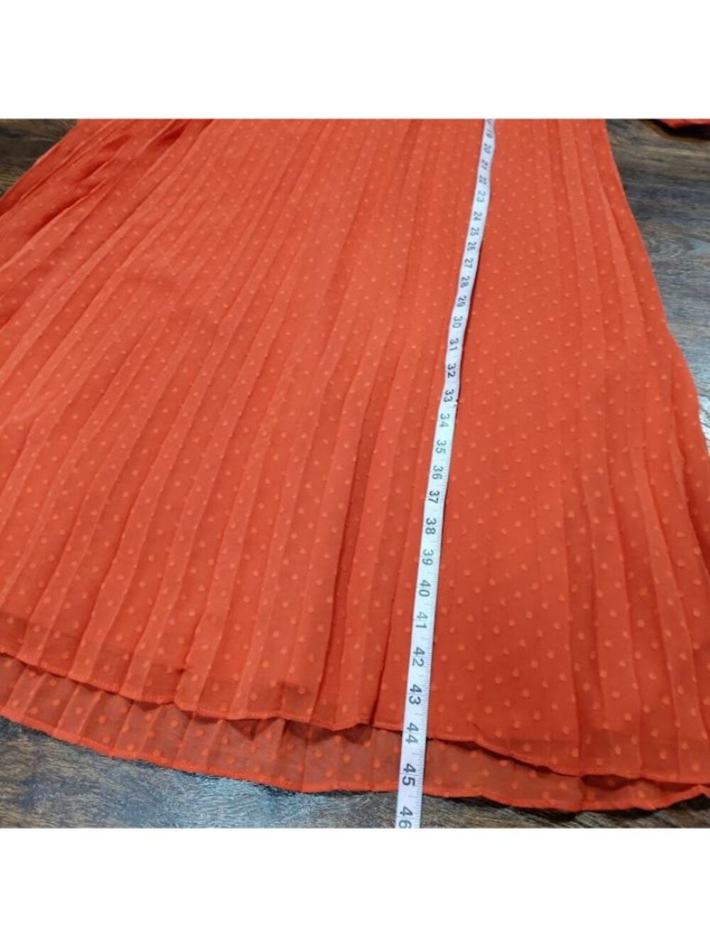 Nanette Pleta Cup Size 6 Boho Hippie Festival Whimsy Print Dress Orange - Picture 10 of 13